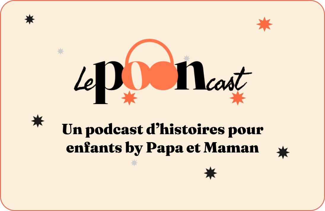 Logo du Pooncast, podcast d'histoires pour enfants